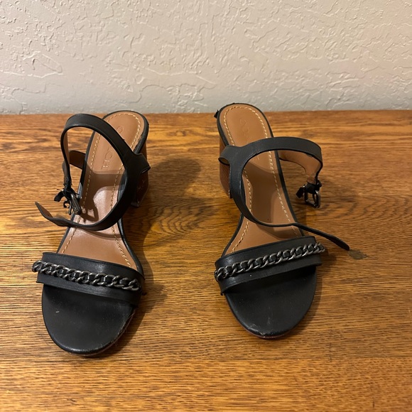 Coach Shoes - Coach Black Heels with Elegant Design